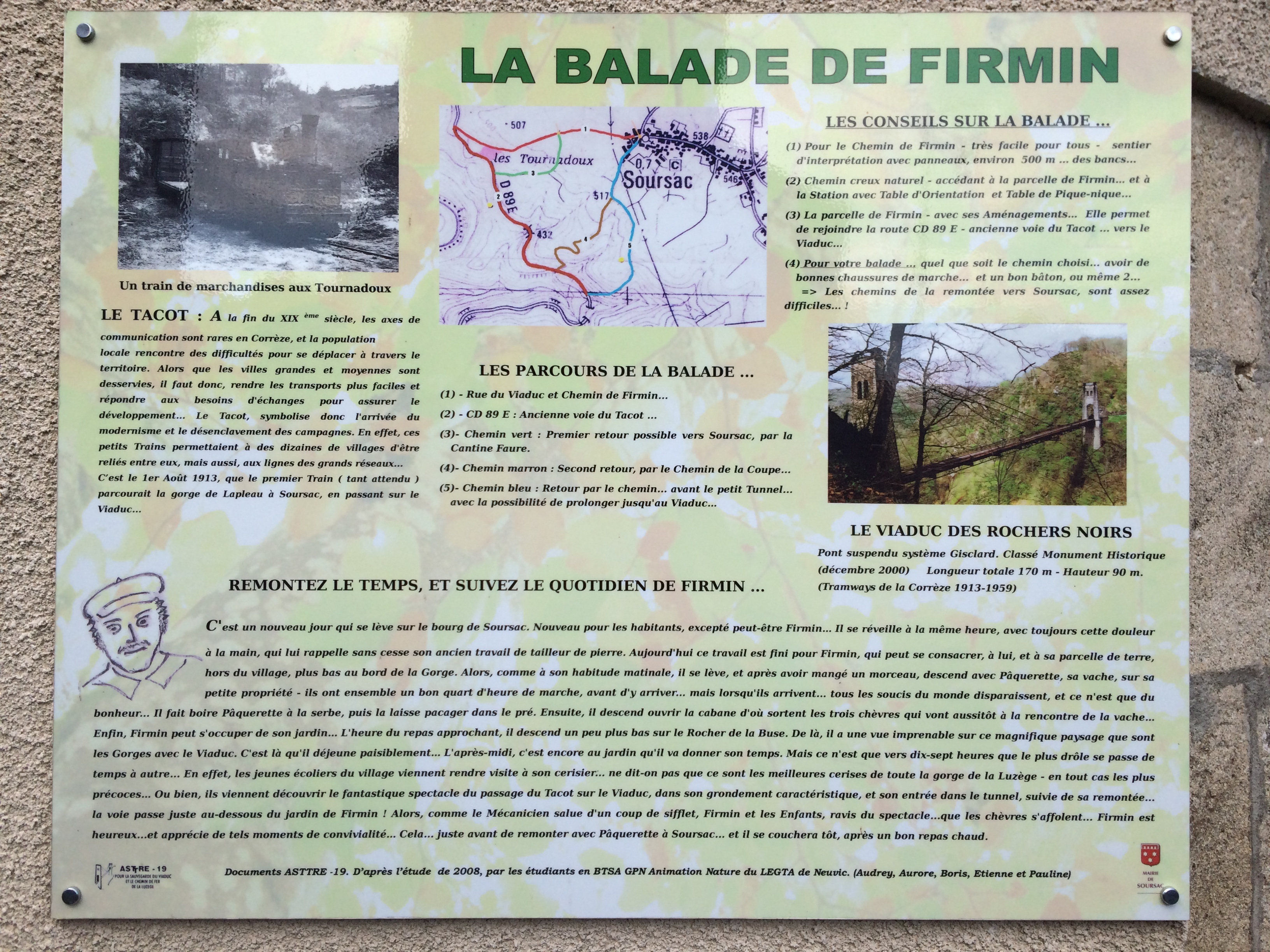 Panneau La balade de Firmin